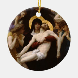 Pieta Jesus Christ und Jungfrau Mary Keramik Ornament