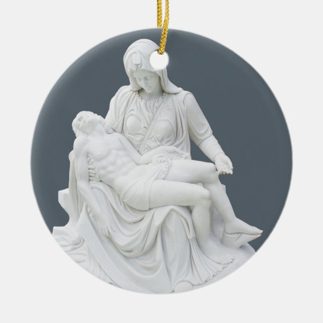 Pieta Keramik Ornament (Vorne)