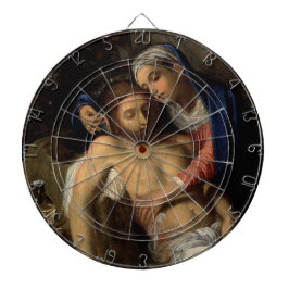 Pietà (Maria und Jesus) (von Adam Elsheimer) Dartscheibe