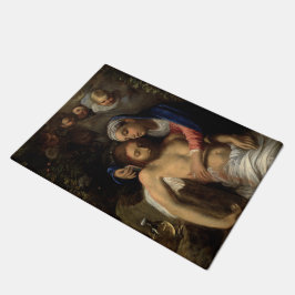 Pietà (Maria und Jesus) (von Adam Elsheimer) Fußmatte