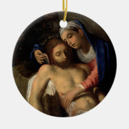 Pietà (Maria und Jesus) (von Adam Elsheimer) Keramik Ornament