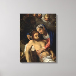 Pietà (Maria und Jesus) (von Adam Elsheimer) Leinwanddruck