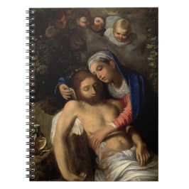 Pietà (Maria und Jesus) (von Adam Elsheimer) Notizblock