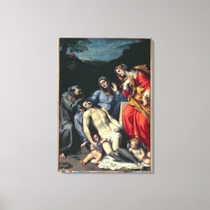 Pieta mit St. Francis und St. Mary Magdalene, c.1 Leinwanddruck