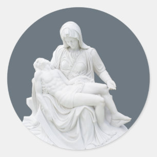 Pieta Runder Aufkleber