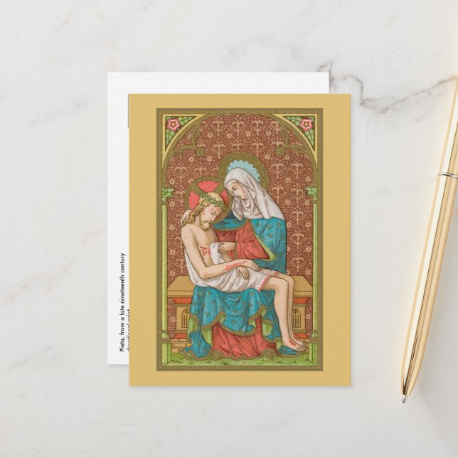 Pieta (SAU 23) Postkarte (Vorderseite/Rückseite Beispiel)