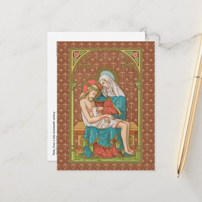 Pieta (SAU 23) Postkarte (Vorderseite/Rückseite Beispiel)