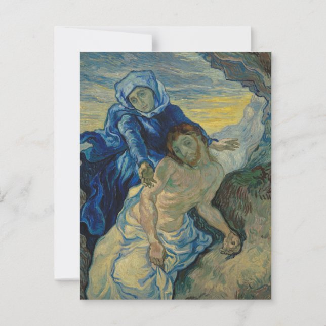 Pieta, Vincent Van Gogh Notecard Dankeskarte (Vorderseite)