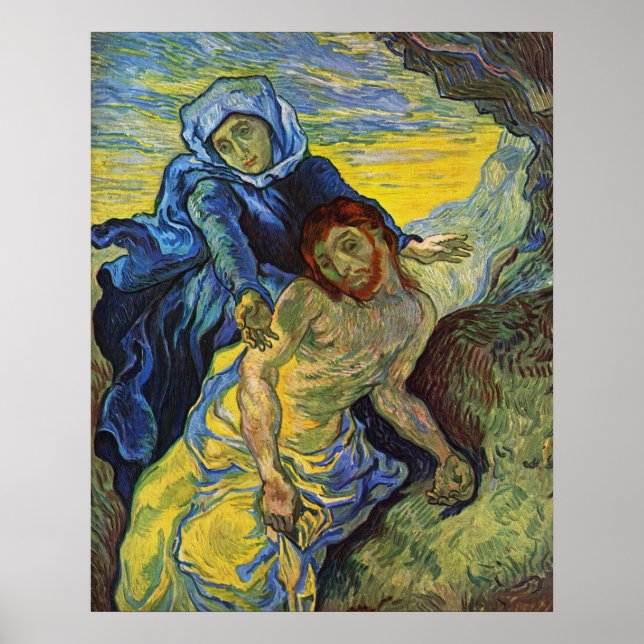 Pieta, Vincent van Gogh Poster (Vorne)