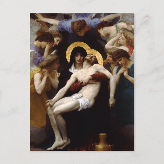 Pieta von Bouguereau Postkarte (Vorderseite)