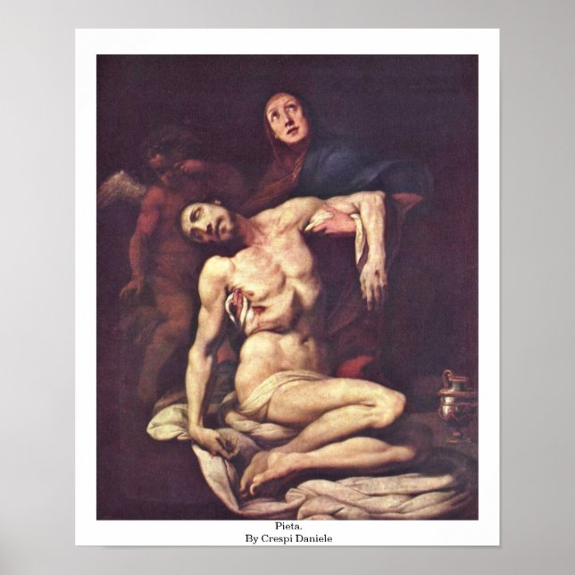 Pieta. Von Crespi Daniele Poster (Vorne)
