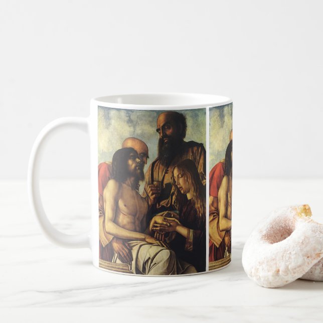 Pieta von Giovanni Bellini, Renaissance Fine Art Kaffeetasse (Mit Donut)
