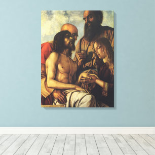 Pieta von Giovanni Bellini, Renaissance-Fine-Art Leinwanddruck