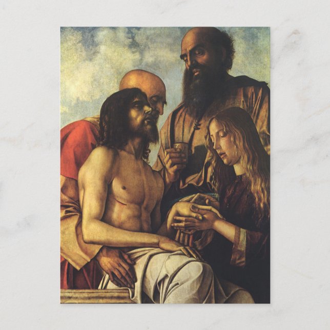 Pieta von Giovanni Bellini, Renaissance Fine Art Postkarte (Vorderseite)