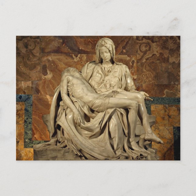 Pieta von Michelangelo Postkarte (Vorderseite)