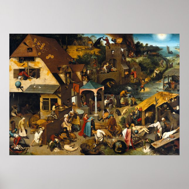 Pieter Bruegel Beauty Visuell Arts Netherland Prov Poster (Vorne)