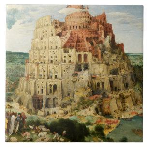 Pieter Bruegel das Älteste - der Turm von Babel Fliese