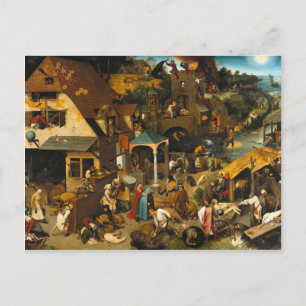 Pieter Bruegel, das älteste niederländische Sprich Postkarte