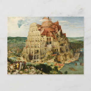 Pieter Bruegel der Ältere - Der Turm von Babel Postkarte