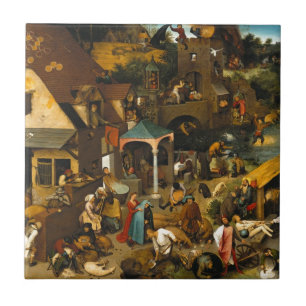 Pieter Bruegel der Ältere - Die niederländischen S Fliese
