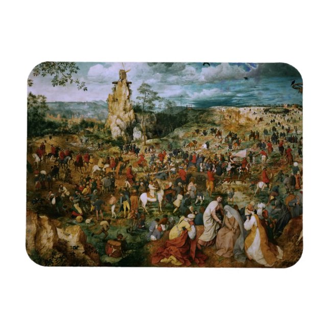 Pieter Bruegel, der Ältere-Die-Prozession zu Calva Magnet (Horizontal)