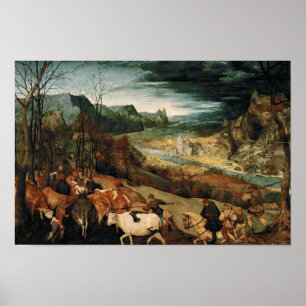 Pieter Bruegel der Ältere - Die Rückkehr des Herds Poster