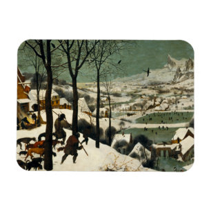 Pieter Bruegel der Ältere - Jäger im Schnee Magnet
