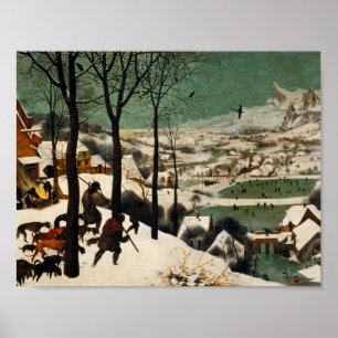 Pieter Bruegel der Ältere - Jäger im Schnee Poster