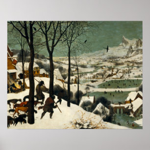 Pieter Bruegel der Ältere - Jäger im Schnee Poster
