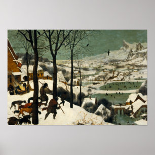 Pieter Bruegel der Ältere - Jäger im Schnee Poster