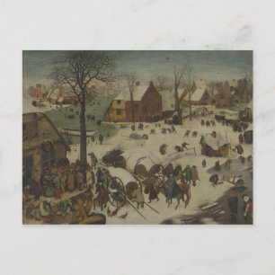 Pieter Bruegel der Ältere - Zahlen bei Bethlehem Postkarte