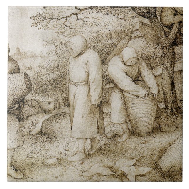Pieter Bruegel der Älteste - die Imker Fliese (Vorderseite)