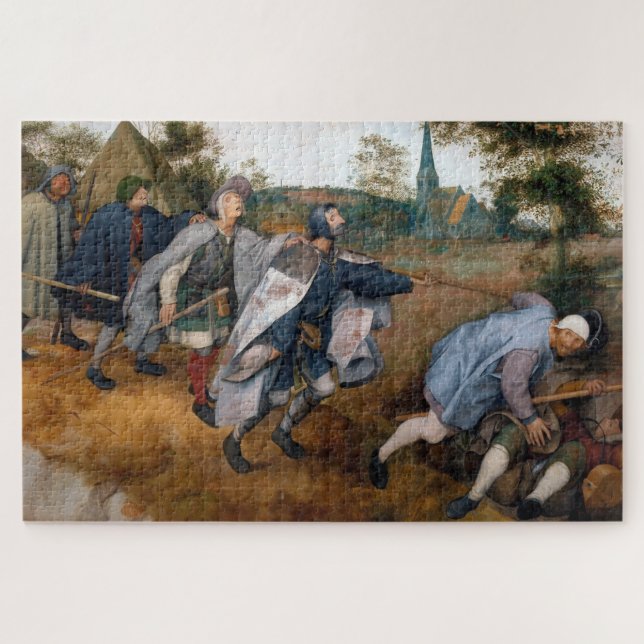 Pieter Bruegel, der Blinde Führer des Blinden Puzzle (Horizontal)