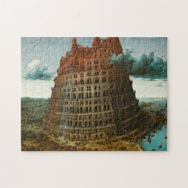 PIETER BRUEGEL - Der kleine Turm von Babel 1563 Puzzle (Horizontal)