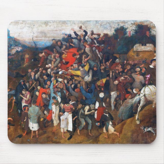 Pieter Bruegel, der Wein des Heiligen Martins Mousepad (Vorne)