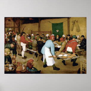 Pieter Bruegel, die Elder Peasant Wedding Poster