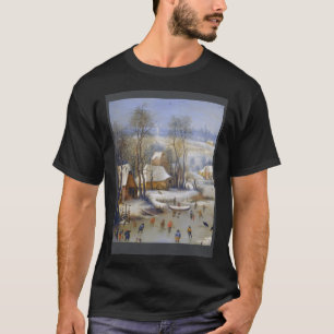 Pieter Bruegel Die Elder Winter Landschaft mit Bi T-Shirt