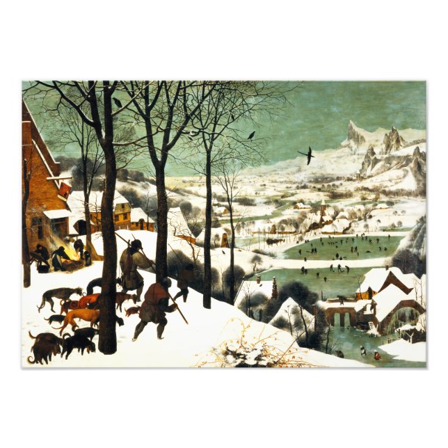 Pieter Bruegel Hunters im Schnee Fotodruck (Vorne)