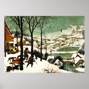 Pieter Bruegel Hunters im Schneeposter Poster