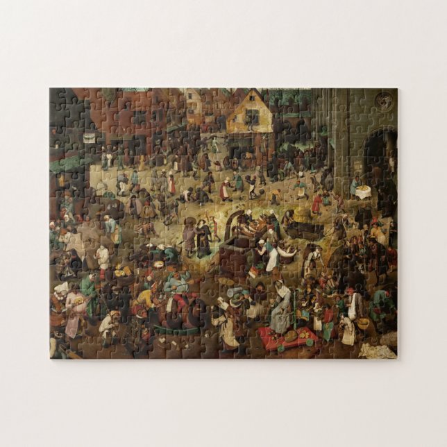 PIETER BRUEGEL - Kampf zwischen Karneval und Puzzle (Horizontal)