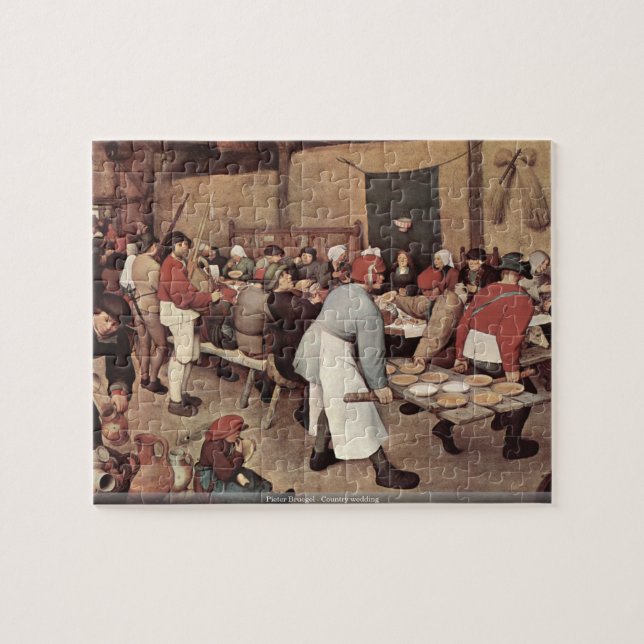 Pieter Bruegel - Landhochzeit Puzzle (Horizontal)