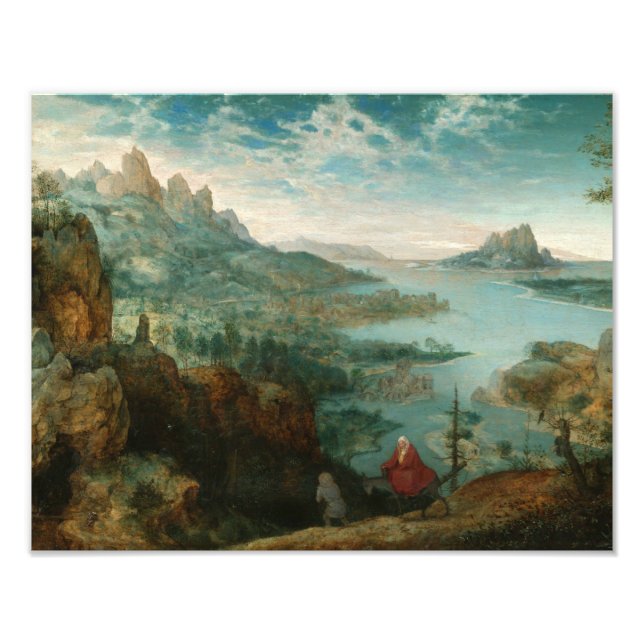 Pieter Bruegel - Landschaft mit Flug nach Ägypten Fotodruck (Vorne)