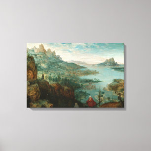 Pieter Bruegel - Landschaft mit Flug nach Ägypten Leinwanddruck