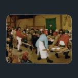 Pieter Bruegel the Elder - Bauernhochzeit Magnet<br><div class="desc">Bauernhochzeit von Pieter Bruegel dem Ältesten,  1566-1569. Öl auf Tafel.</div>