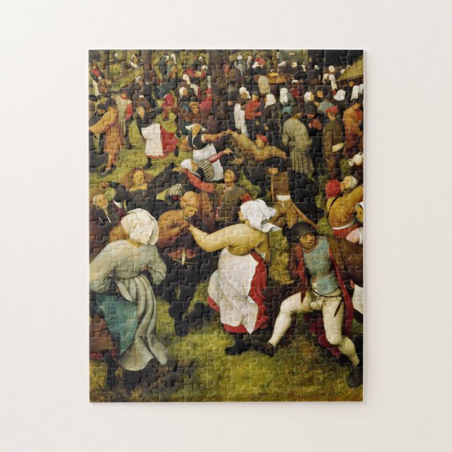 Pieter Bruegel The Elder - Der Hochzeitstanz Puzzle (Vertikal)