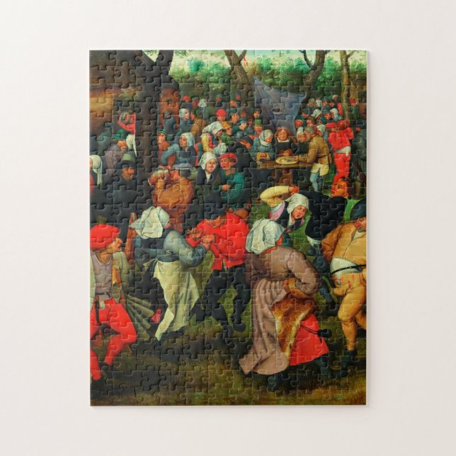 Pieter Bruegel The Elder - Der Hochzeitstanz Puzzle (Vertikal)