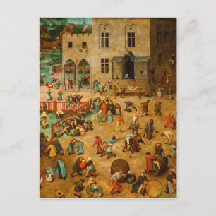 Pieter Bruegel The Elder - Kinderspiele (1560) Postkarte