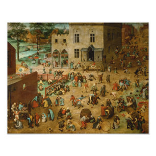 Pieter Bruegel the Elder - Kinderspiele Fotodruck