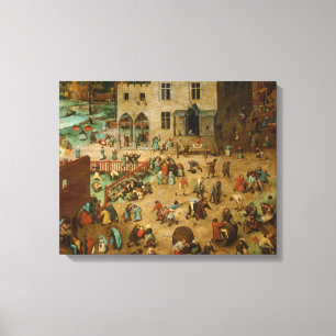 Pieter Bruegel the Elder - Kinderspiele Leinwanddruck