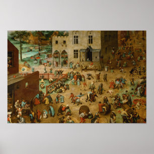 Pieter Bruegel the Elder - Kinderspiele Poster